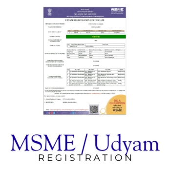 MSME / Udyam Aadhaar Registration